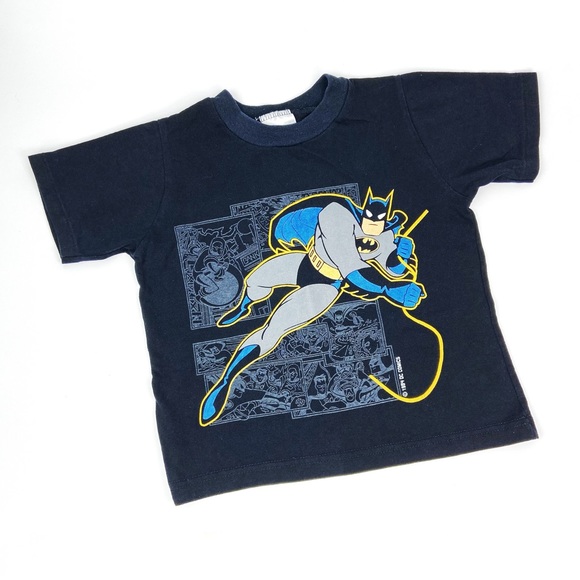 Vintage 1994 Batman Kids 5-6 Short Sleeve T-shirt Tee - Picture 1 of 4